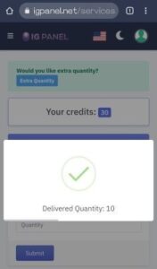 how many credits you have